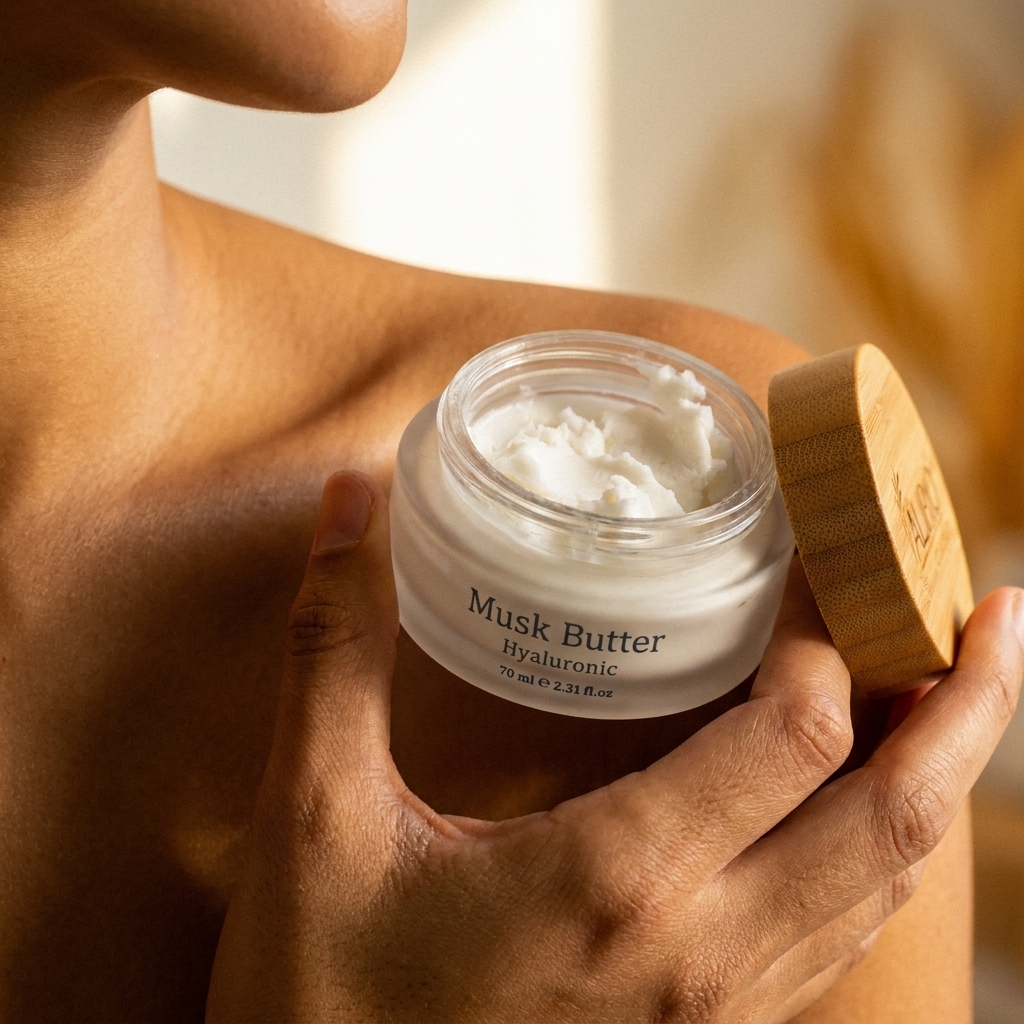 Model_holding_ALIRIO_Musk_Butter